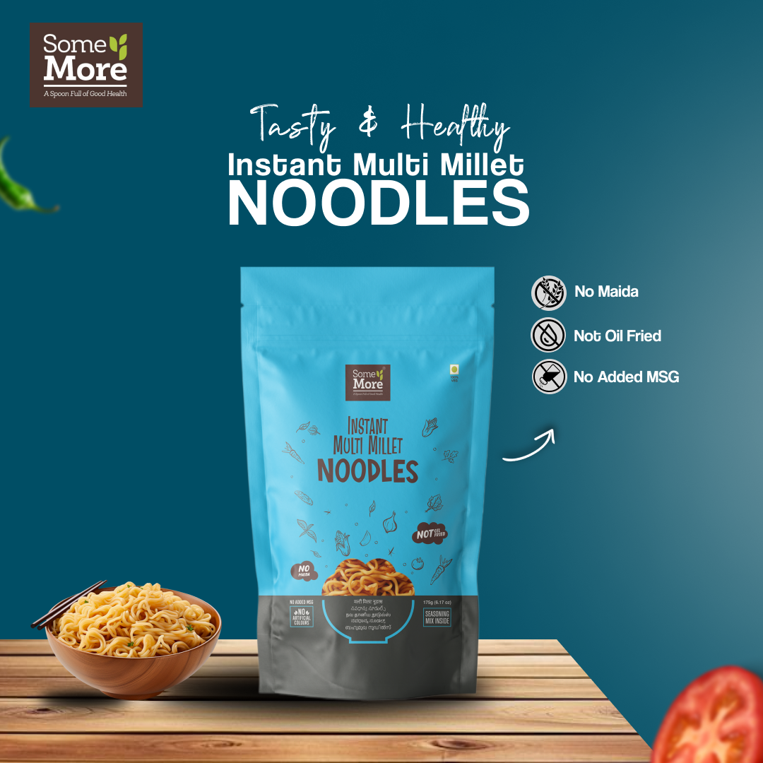 Instant Multi Millet Noodles - 175gms – Some More Foods