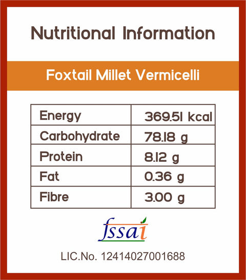 Foxtail millet sevai